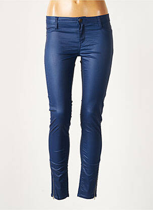 Jegging fermoar la baza picioarelor talie joasă albastru TEDDY SMITH femeie