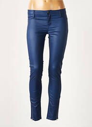 Jegging fermoar la baza picioarelor talie joasă albastru TEDDY SMITH femme