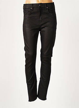 Pantalon slim elasticitate mărime normală negru LE TEMPS DES CERISES femeie