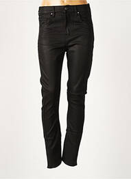 Pantalon slim elasticitate mărime normală negru LE TEMPS DES CERISES femeie