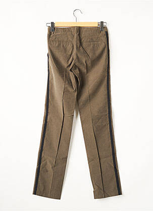 Pantalon chino broderie galoni laterali mărime normală gri MY PANTS femeie