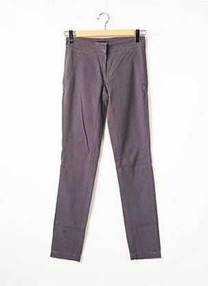 Pantalon chino țesătură poplin mărime normală gri MY PANTS femeie