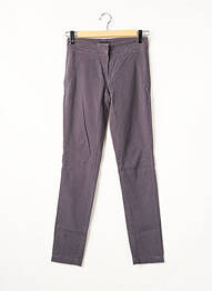 Pantalon chino țesătură poplin mărime normală gri MY PANTS femeie