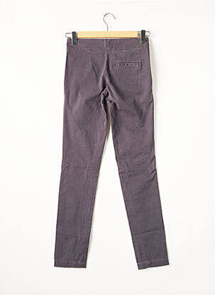 Pantalon chino țesătură poplin mărime normală gri MY PANTS femeie