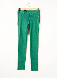 Jegging țesătură poplin talie joasă verde DR DENIM femme