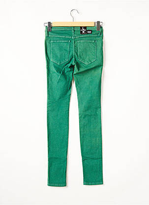 Jegging țesătură poplin talie joasă verde DR DENIM femeie
