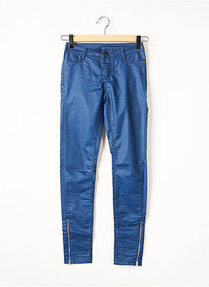 Jegging fermoar la baza picioarelor talie joasă albastru TEDDY SMITH femeie