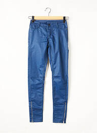 Jegging fermoar la baza picioarelor talie joasă albastru TEDDY SMITH femeie