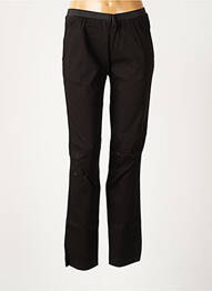 Pantalon drept închidere cu fermoar sub clapetă cu cârlig negru MY PANTS femeie