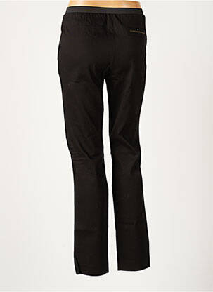 Pantalon drept închidere cu fermoar sub clapetă cu cârlig negru MY PANTS femeie
