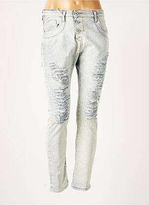 Blugi cu croială slim albastru PLEASE femeie