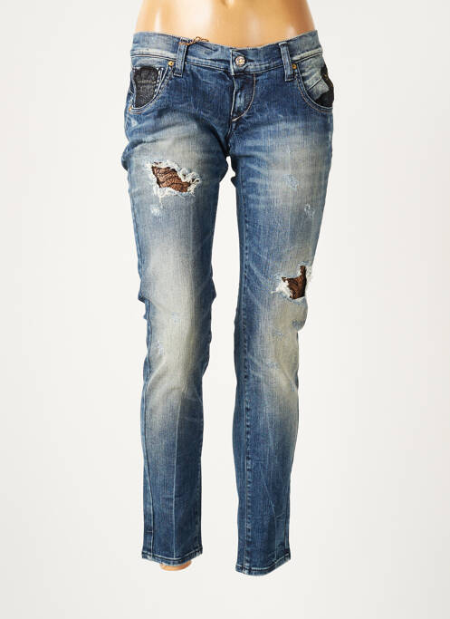 Blugi cu croială slim albastru TAKE TWO femeie