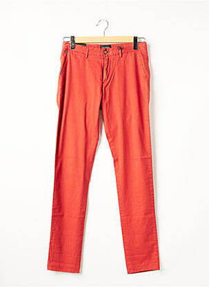 Pantalon chino țesătură poplin talie joasă roșu SCOTCH & SODA bărbat