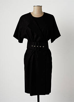 Rochie midi mâneci scurte mâneci scurte negru SET femeie