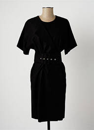 Rochie midi mâneci scurte mâneci scurte negru SET femme