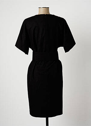 Rochie midi mâneci scurte mâneci scurte negru SET femeie