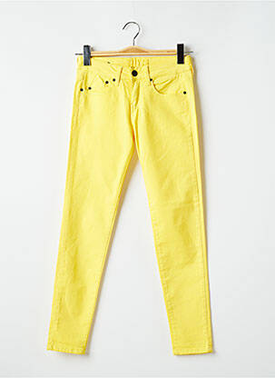 Pantalon slim galben CORLEONE femeie