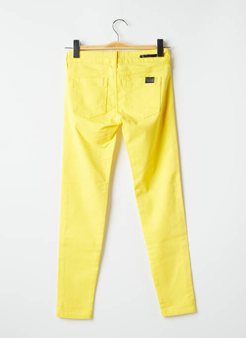 Pantalon slim galben CORLEONE femeie