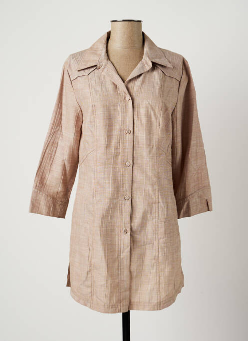 Tunică mâneci lungi maro PAUPORTÉ femeie