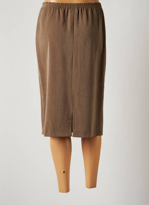 Fustă midi maro FRANCE RIVOIRE femeie