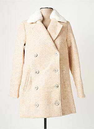 Palton lung bej MINUIT SUR TERRE femeie