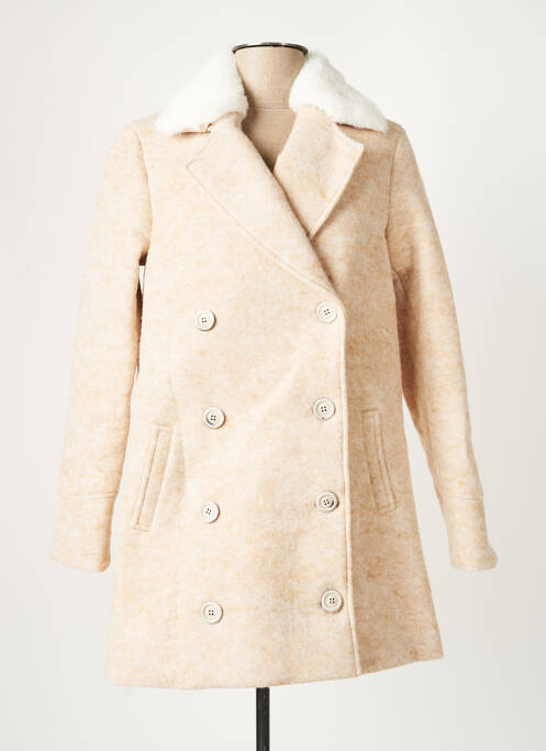 Palton lung bej MINUIT SUR TERRE femeie