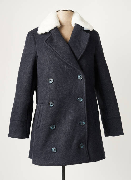 Palton lung albastru MINUIT SUR TERRE femeie