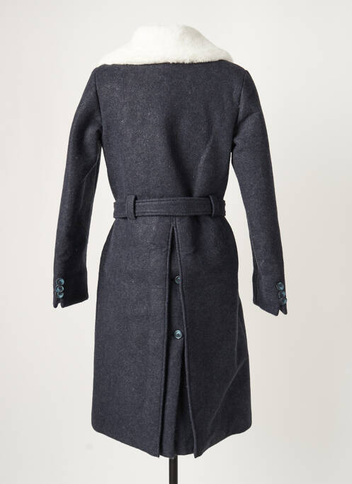 Palton lung albastru MINUIT SUR TERRE femeie