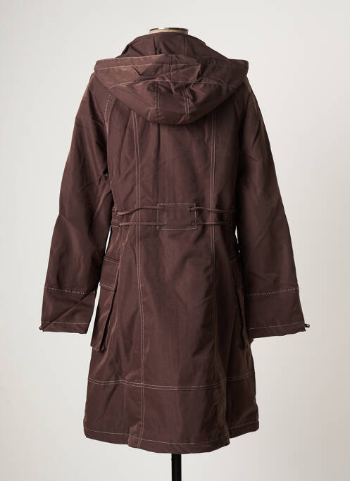 Palton lung maro ARELINE femeie