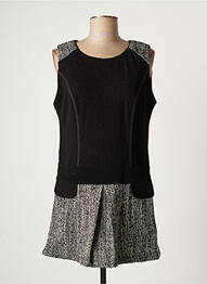 Rochie scurtă fără mâneci fără mâneci negru ARELINE femme