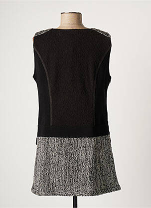 Rochie scurtă fără mâneci fără mâneci negru ARELINE femeie