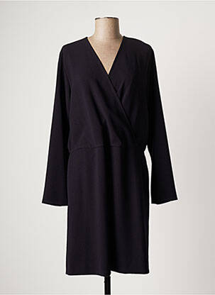 Rochie midi mâneci lungi mâneci lungi negru HARTFORD femeie