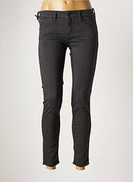 Pantalon 7/8 elasticitate talie joasă gri FIVE femeie