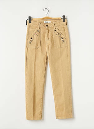 Pantalon 7/8 bej FIVE femeie