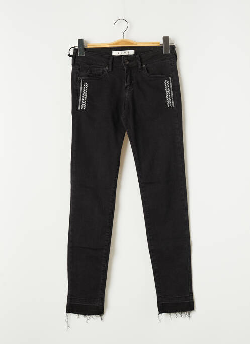 Pantalon slim negru FIVE femeie