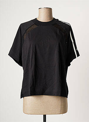 Tricou croială dreaptă mâneci scurte negru ADIDAS femeie