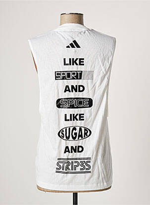 Maiou serigrafie fără mâneci alb ADIDAS femeie