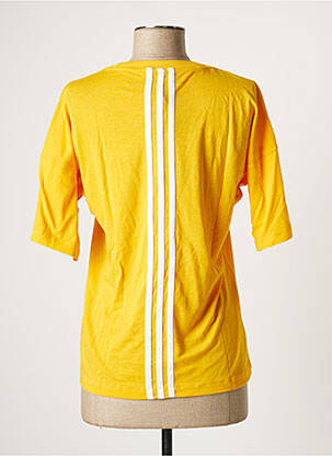 Tricou croială dreaptă mâneci scurte galben ADIDAS femeie