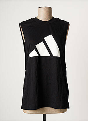 Maiou croială dreaptă fără mâneci negru ADIDAS femeie