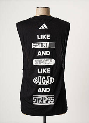 Maiou croială dreaptă fără mâneci negru ADIDAS femeie