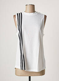 Maiou croială dreaptă fără mâneci alb ADIDAS femme