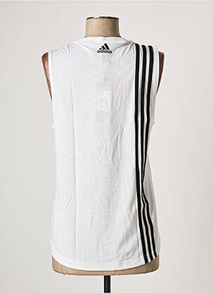 Maiou elasticitate fără mâneci alb ADIDAS femeie