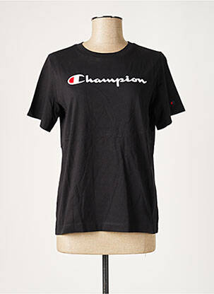 Tricou croială dreaptă mâneci scurte negru CHAMPION femeie