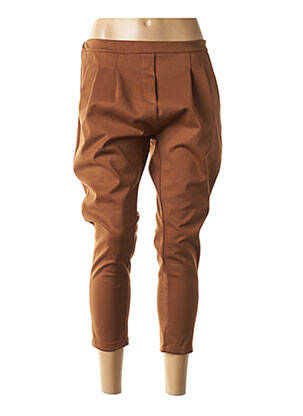 Pantalon 7/8 talie înaltă talie înaltă maro MINSK femeie