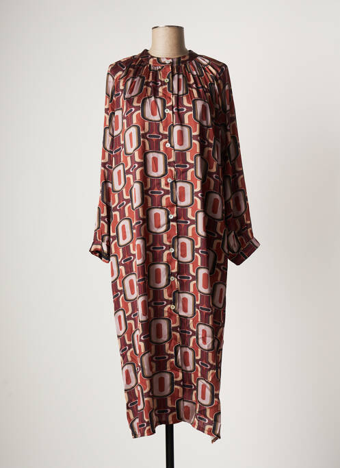 Rochie midi maro SCARLET ROOS femeie