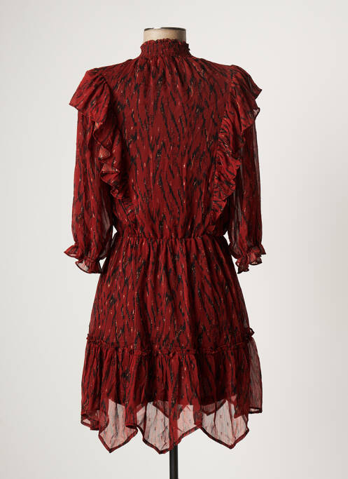 Rochie midi maro OPPULENCE femeie