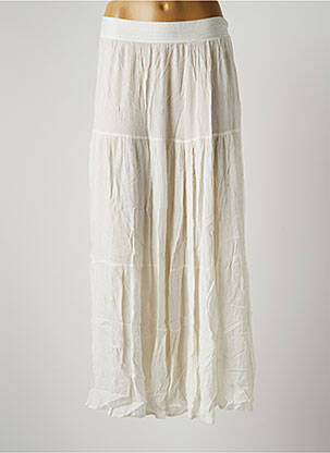 Fustă lungă alb VIE TA VIE femeie