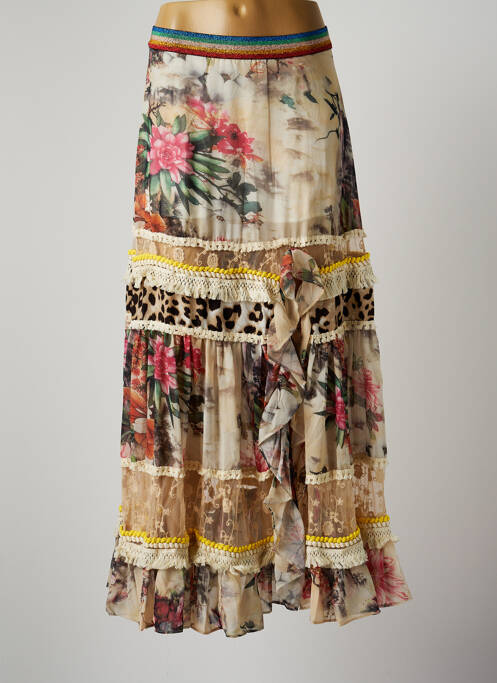 Fustă lungă bej LM LULU femeie