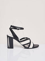 Sandale/pantofi decupați tip de talpă amortizantă toc de 7 la 9 cm negru WHAT FOR femme