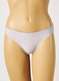 Tanga microfibre gri ROSA JUNIO femme